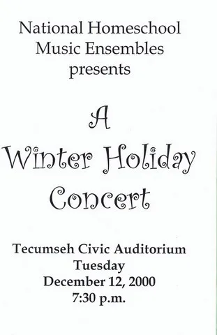 Handbill Winter 2000
